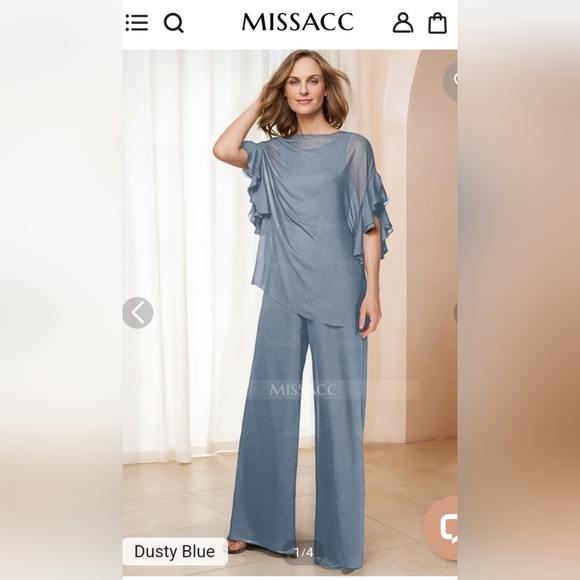 REDUCED AGAIN. MISSACC NIB Jumpsuit with overlay.   NEW!!! - Picture 1 of 6